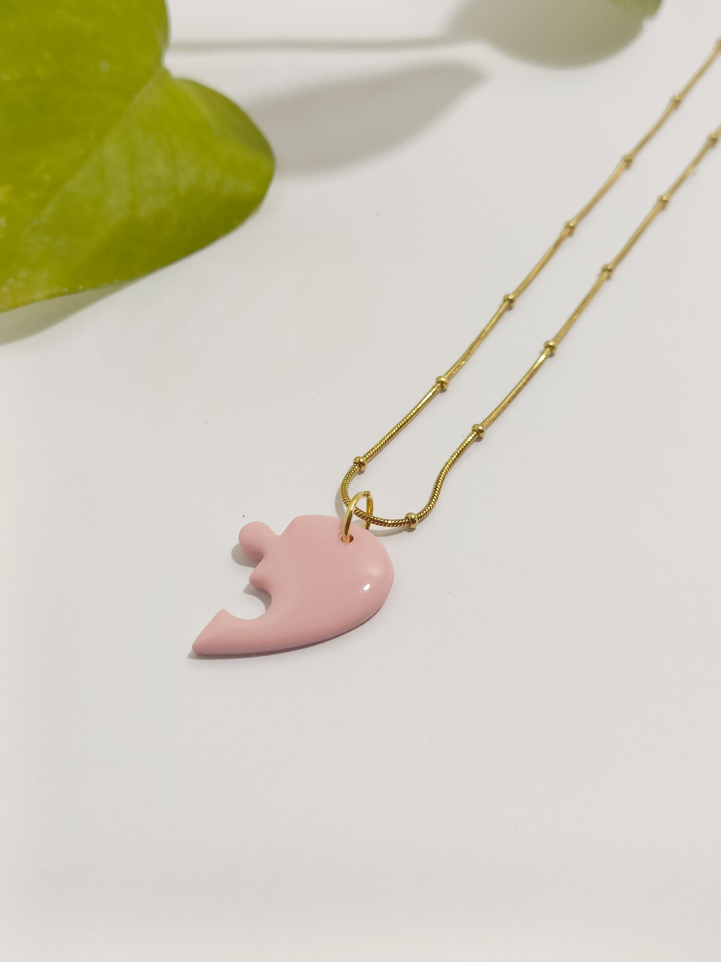 Colla mezzo cuore Rosa