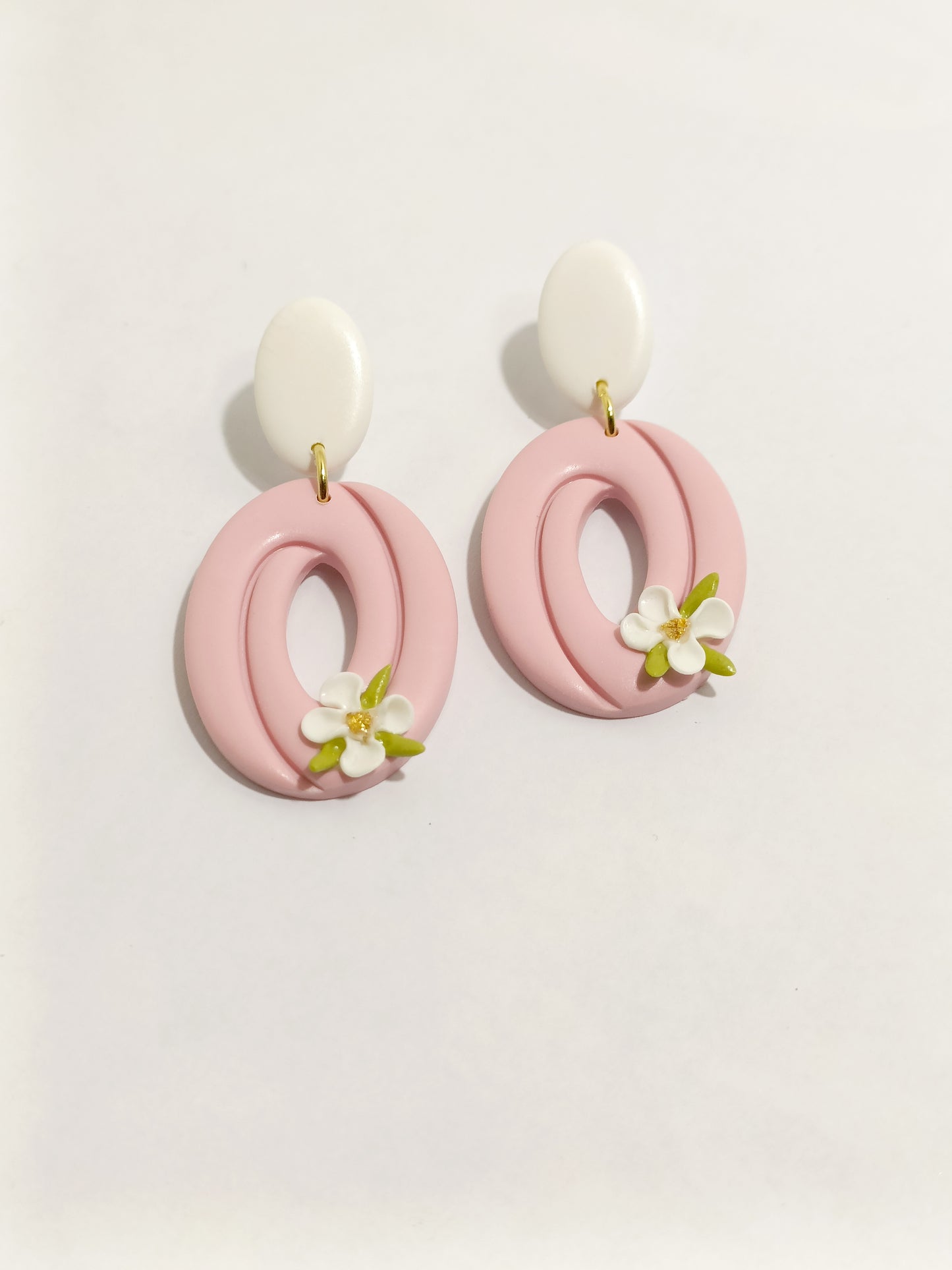 Pendente ovale rosa