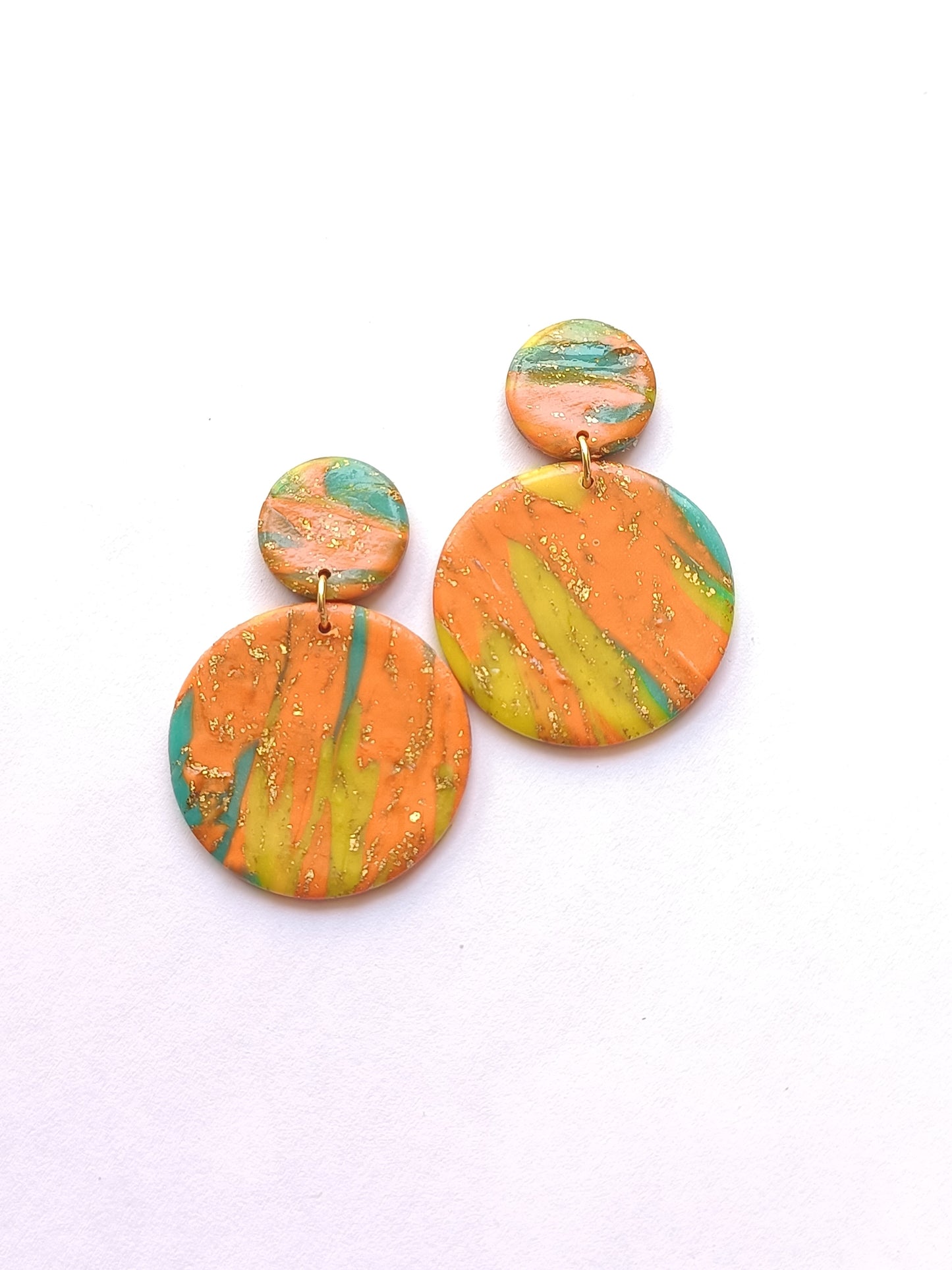 Parure arancione giallo verde