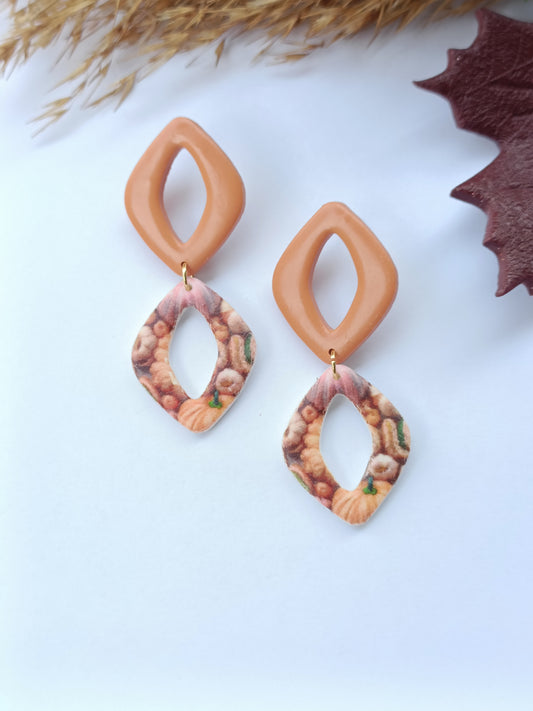 Pendente rombo arancione