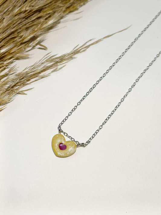 Collana biscottino cuore