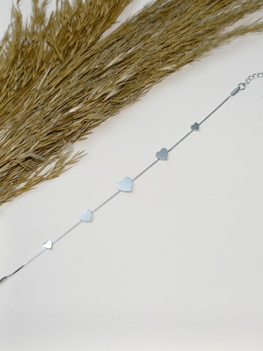 Bracciale cuoricini