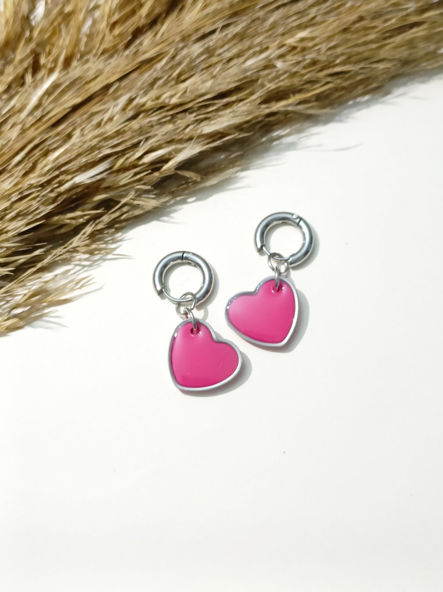 Cuore pendente lampone