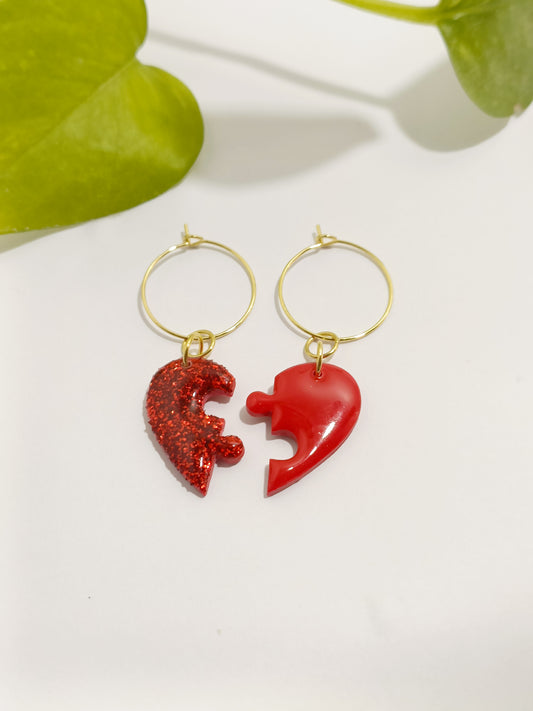 Mezzo cuore rosso