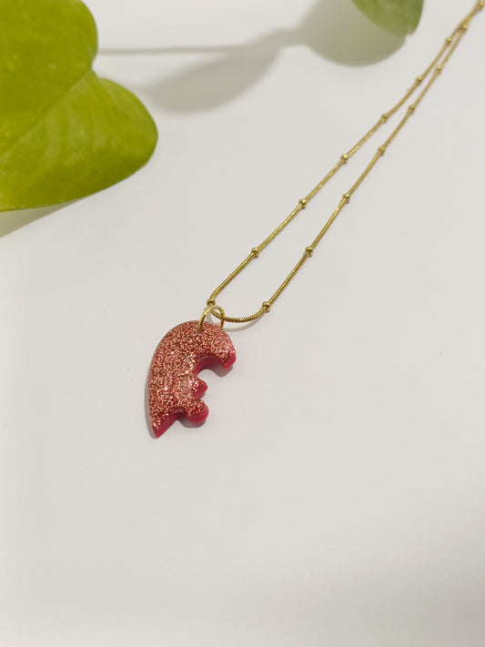 Collana mezzo cuore Red Carmin
