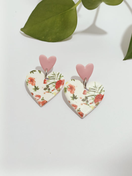 Pendente fiori cuore