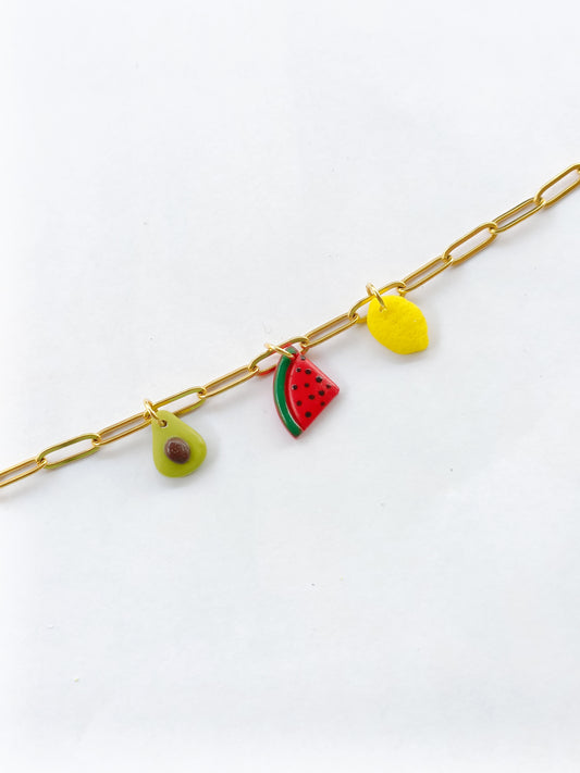Bracciale avocado anguria limone