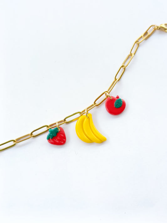 Bracciale banana fragola mela