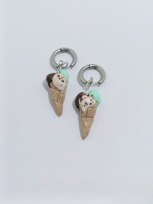 Pendente cono cioccolato stracciatella menta
