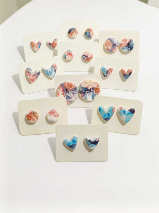 Cuore bottone floreale