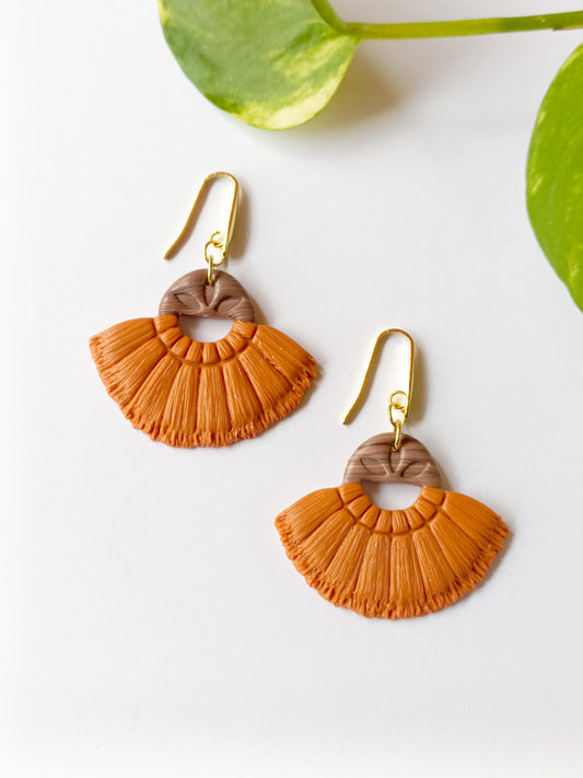Effetto Macramè Arancio Cognac