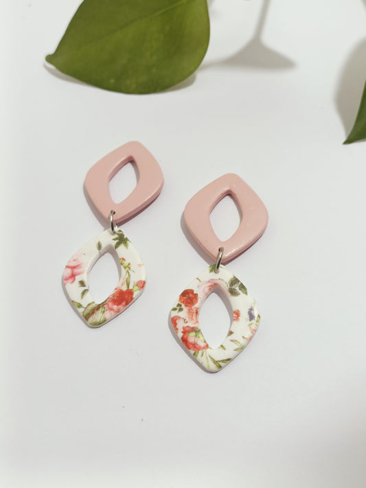 Pendente fiori rombo