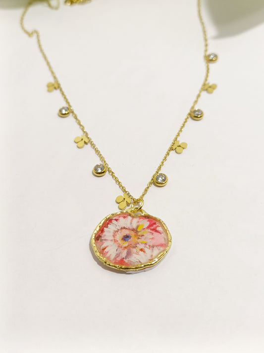 Collana margherita ciliegie